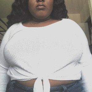 White Cropped Blouse